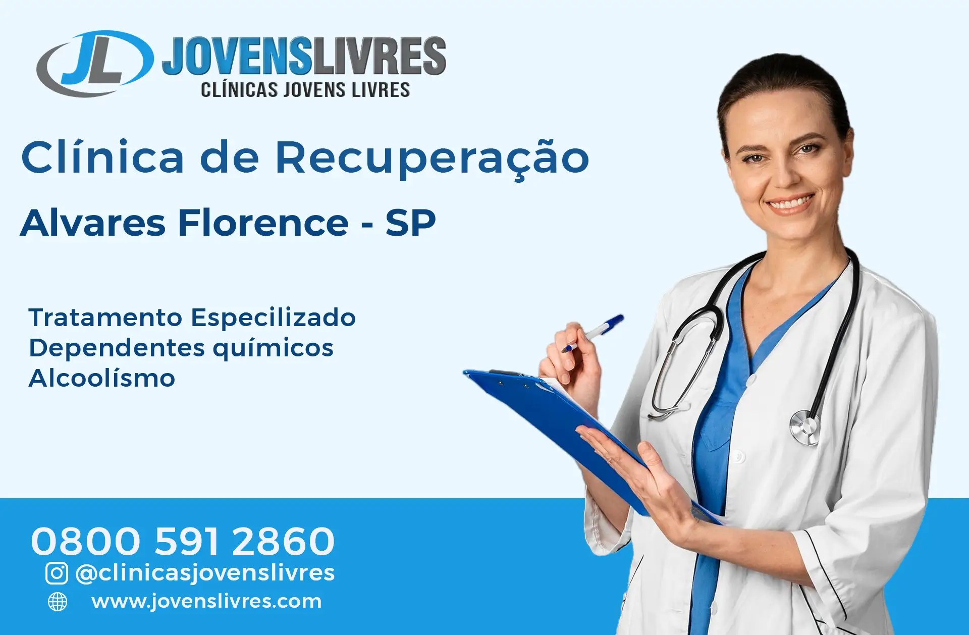 Clínica de Recuperação em Álvares Florence - SP