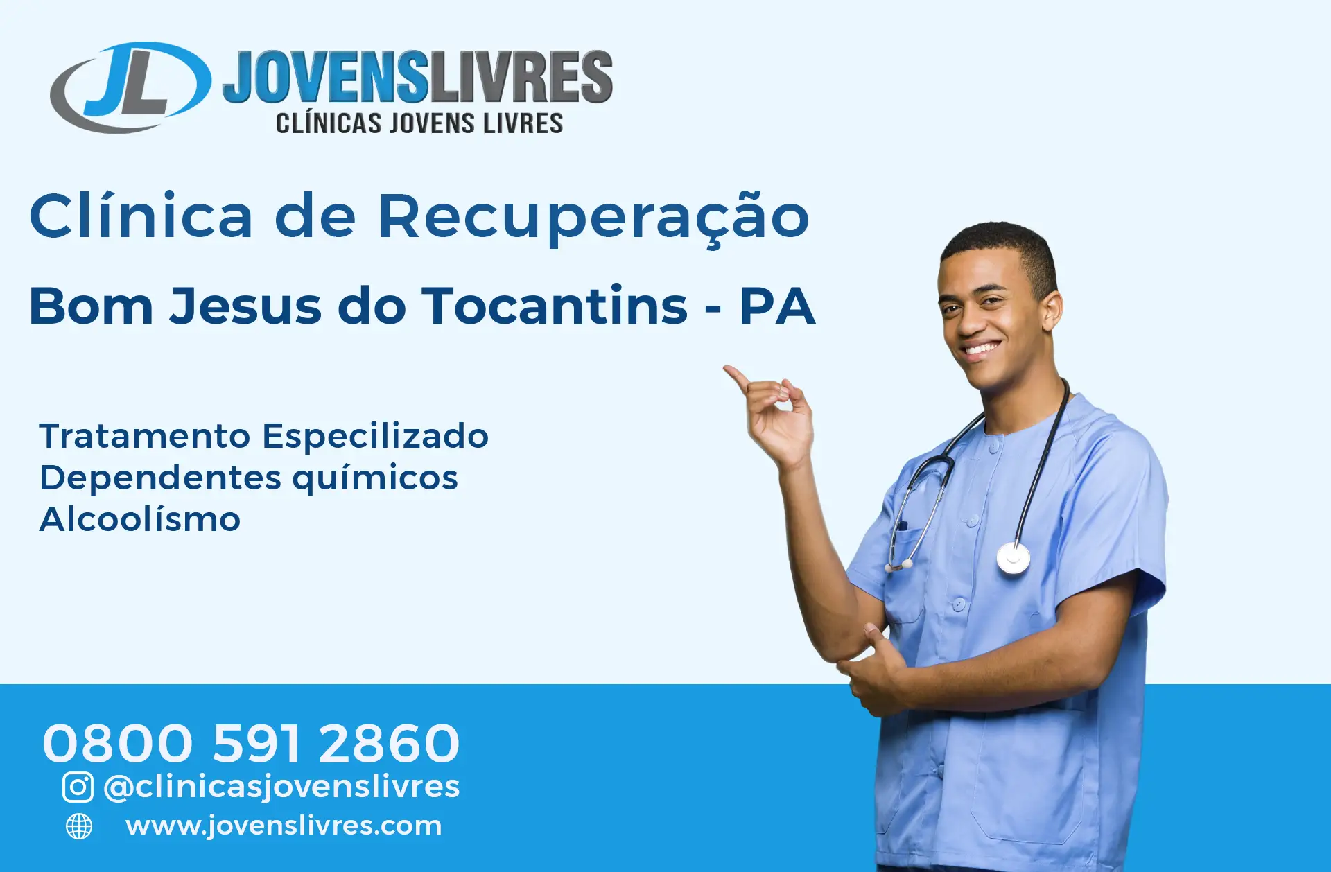 Clínica de Recuperação em Bom Jesus do Tocantins - PA