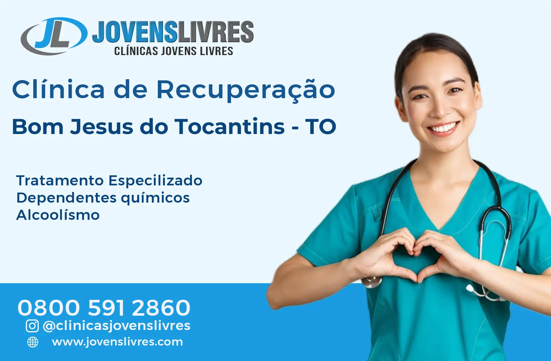 Clínica de Recuperação em Bom Jesus do Tocantins - TO