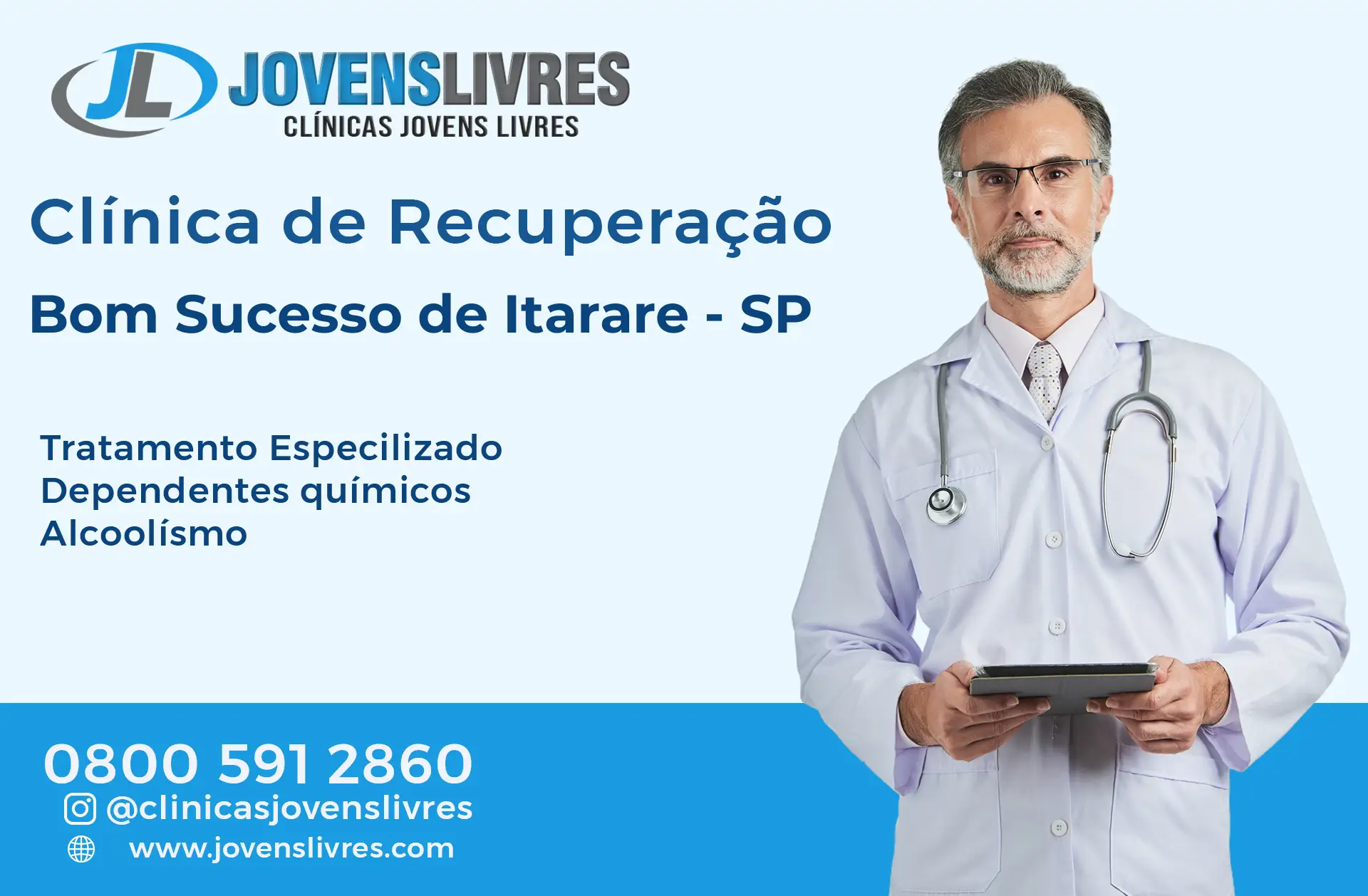 Clínica de Recuperação em Bom Sucesso de Itararé - SP