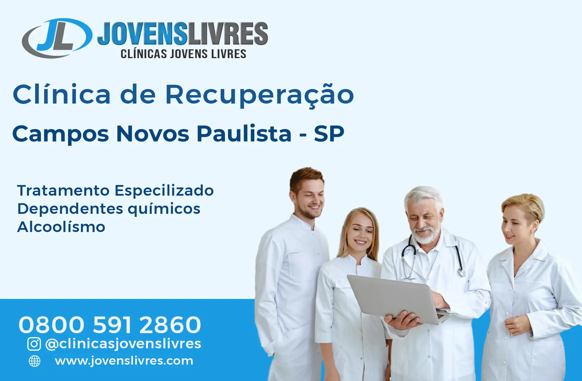 Clínica de Recuperação em Campos Novos Paulista - SP