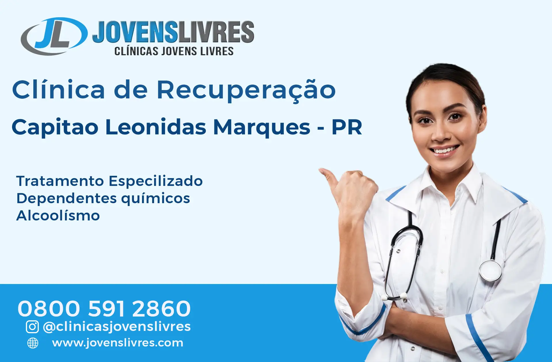 Clínica de Recuperação em Capitão Leônidas Marques - PR