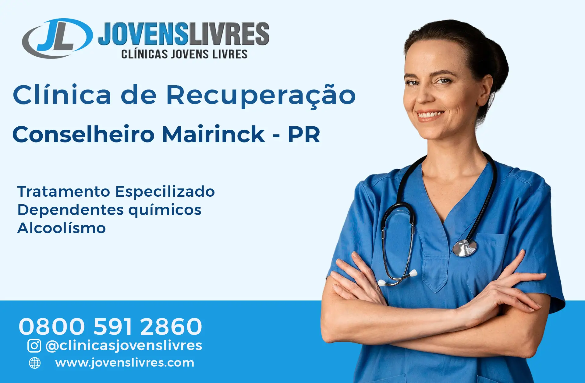 Clínica de Recuperação em Conselheiro Mairinck - PR