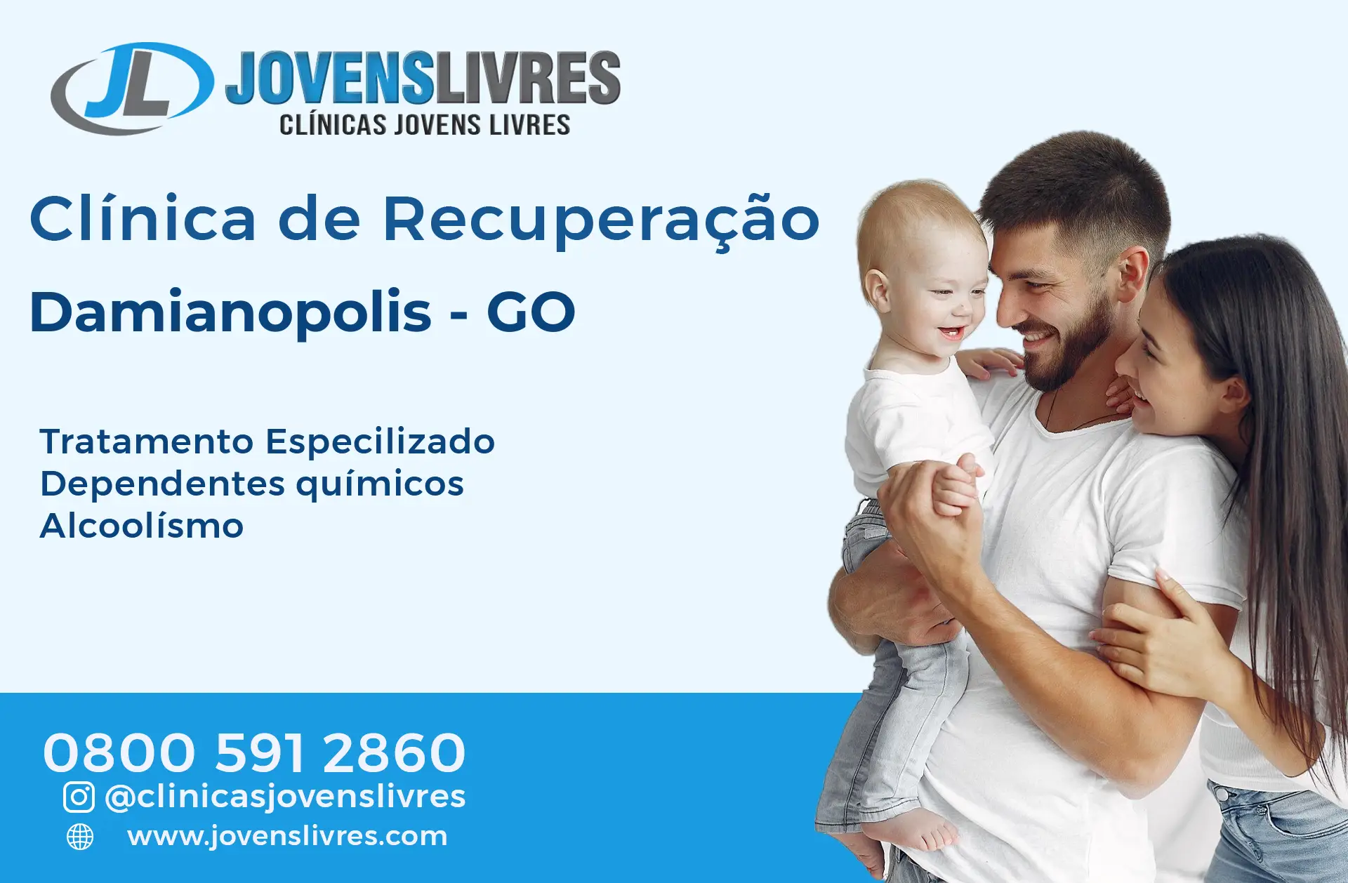 Clínica de Recuperação em Damianópolis - GO