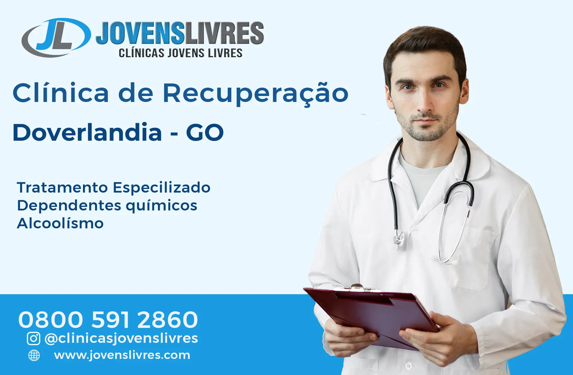 Clínica de Recuperação em Doverlândia - GO