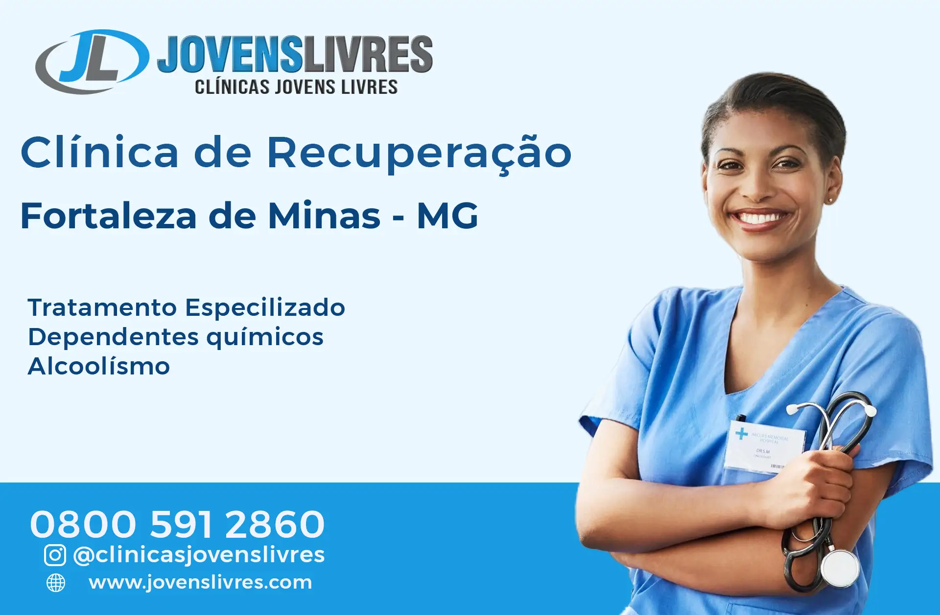 Clínica de Recuperação em Fortaleza de Minas - MG