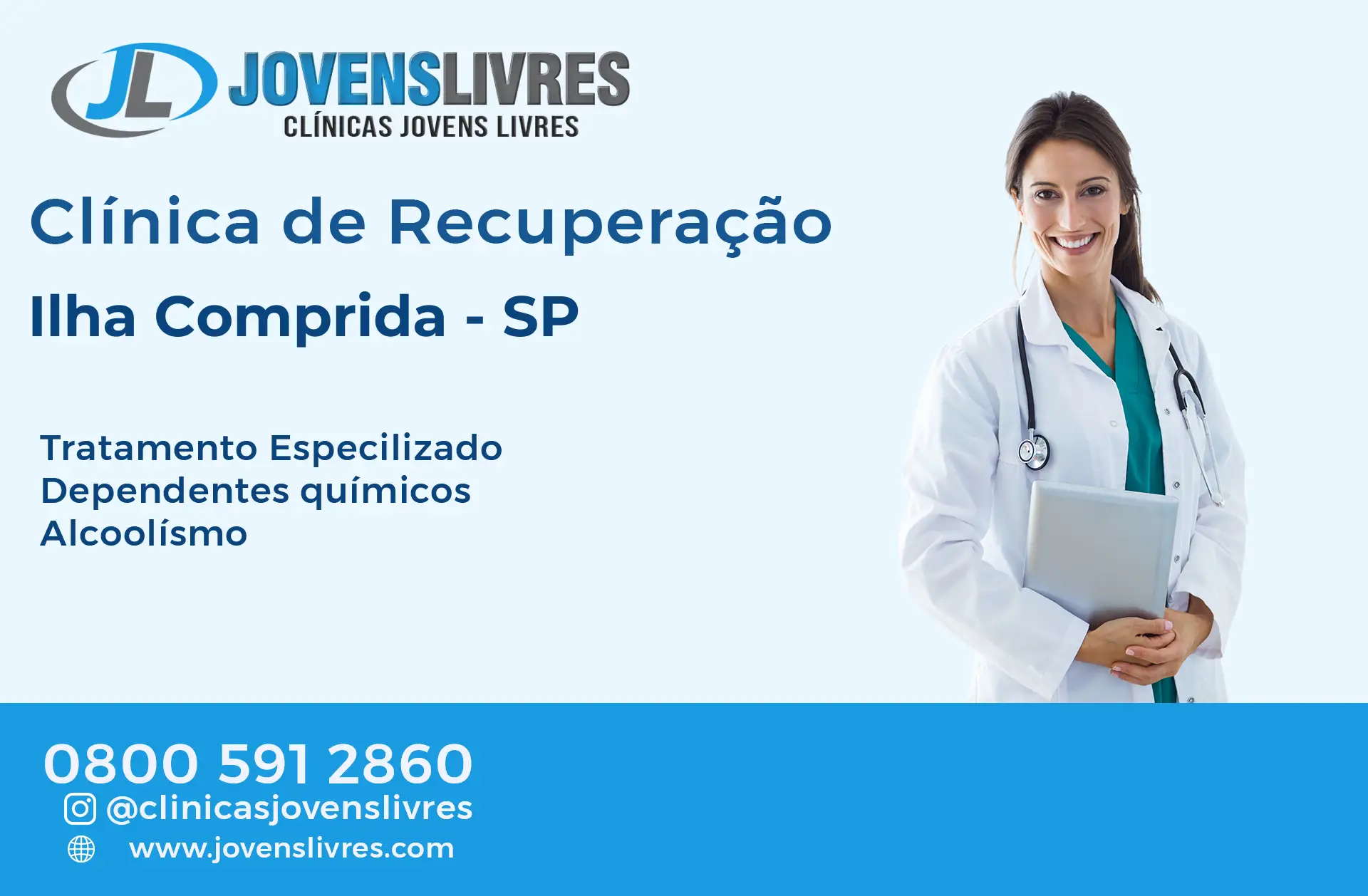 Clínica de Recuperação em Ilha Comprida - SP