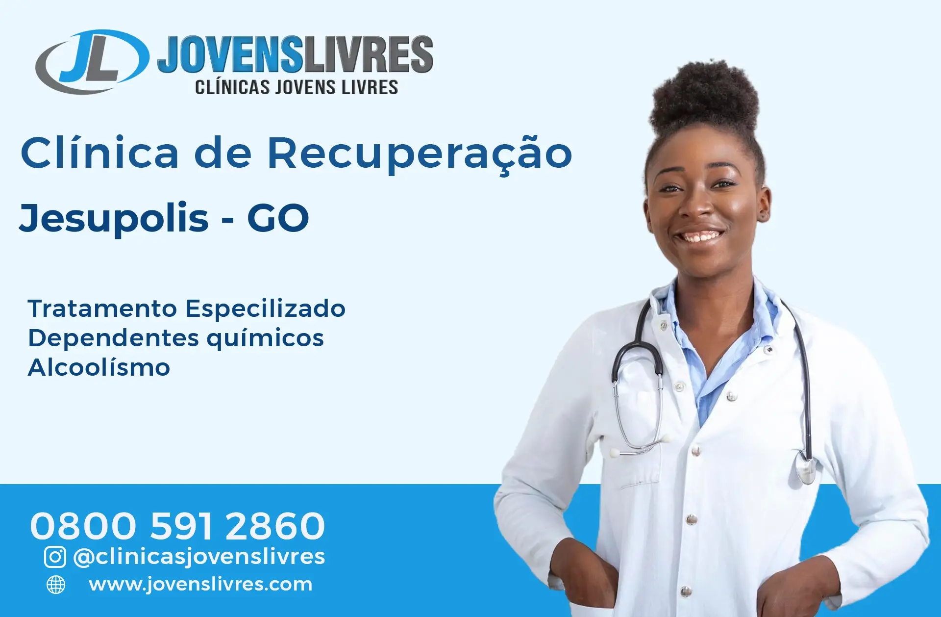 Clínica de Recuperação em Jesúpolis - GO