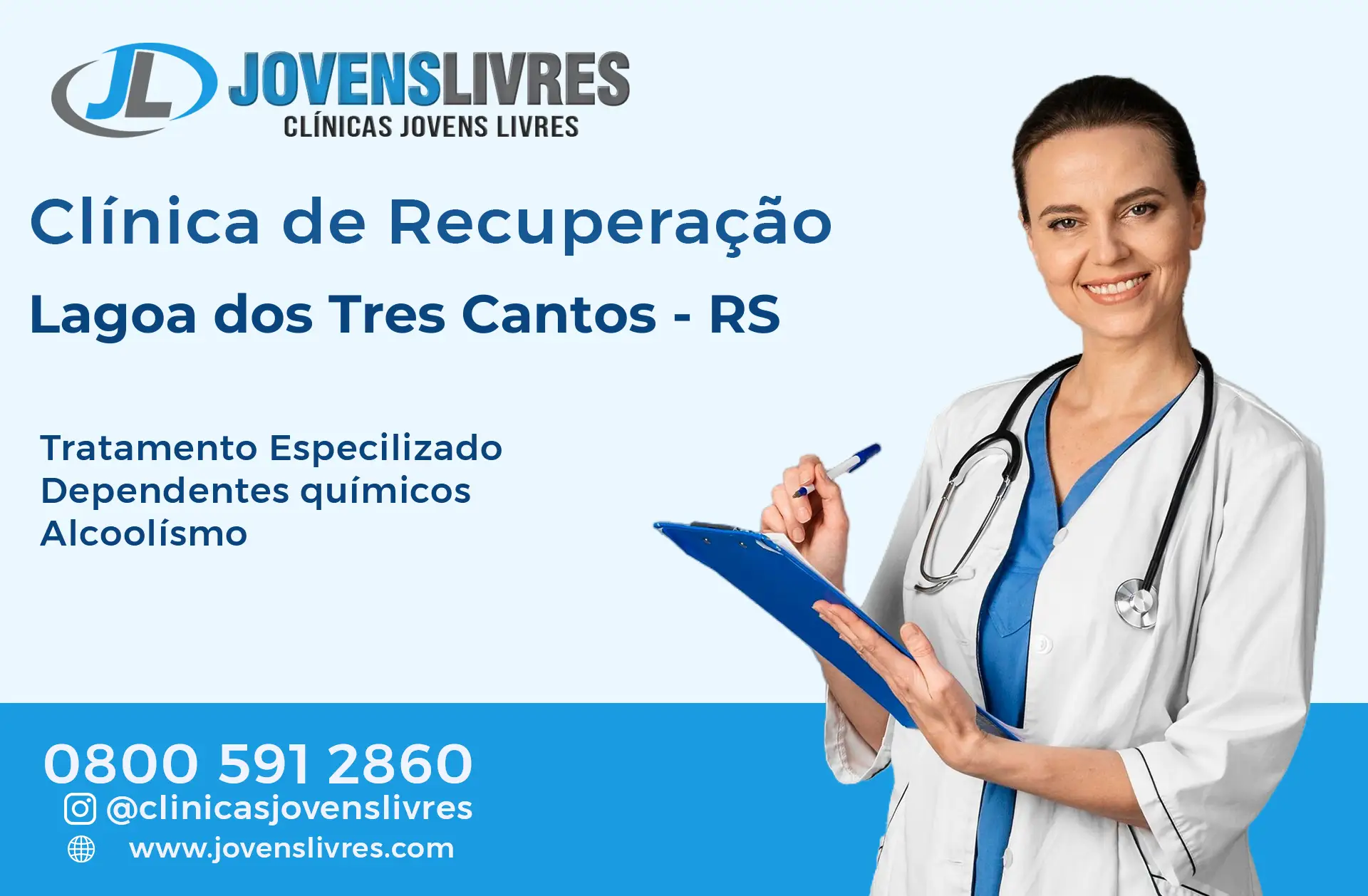 Clínica de Recuperação em Lagoa dos Três Cantos - RS