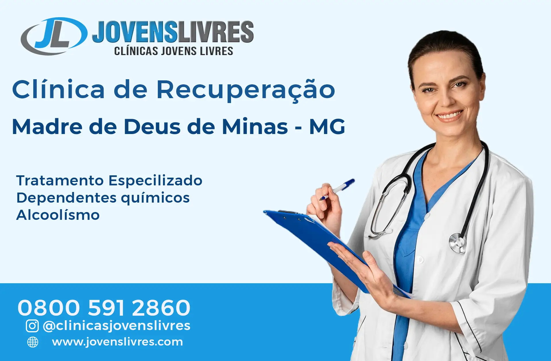 Clínica de Recuperação em Madre de Deus de Minas - MG