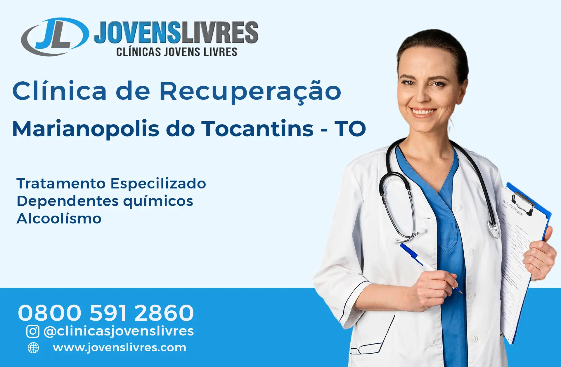 Clínica de Recuperação em Marianópolis do Tocantins - TO