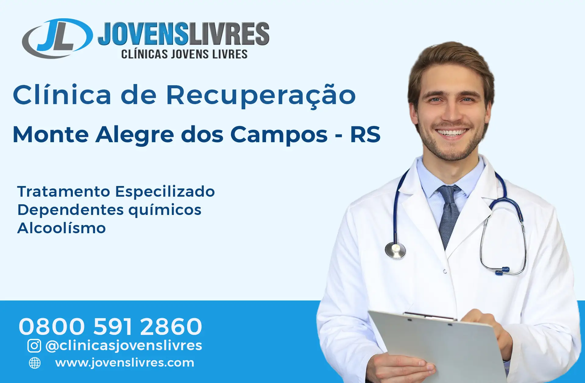 Clínica de Recuperação em Monte Alegre dos Campos - RS