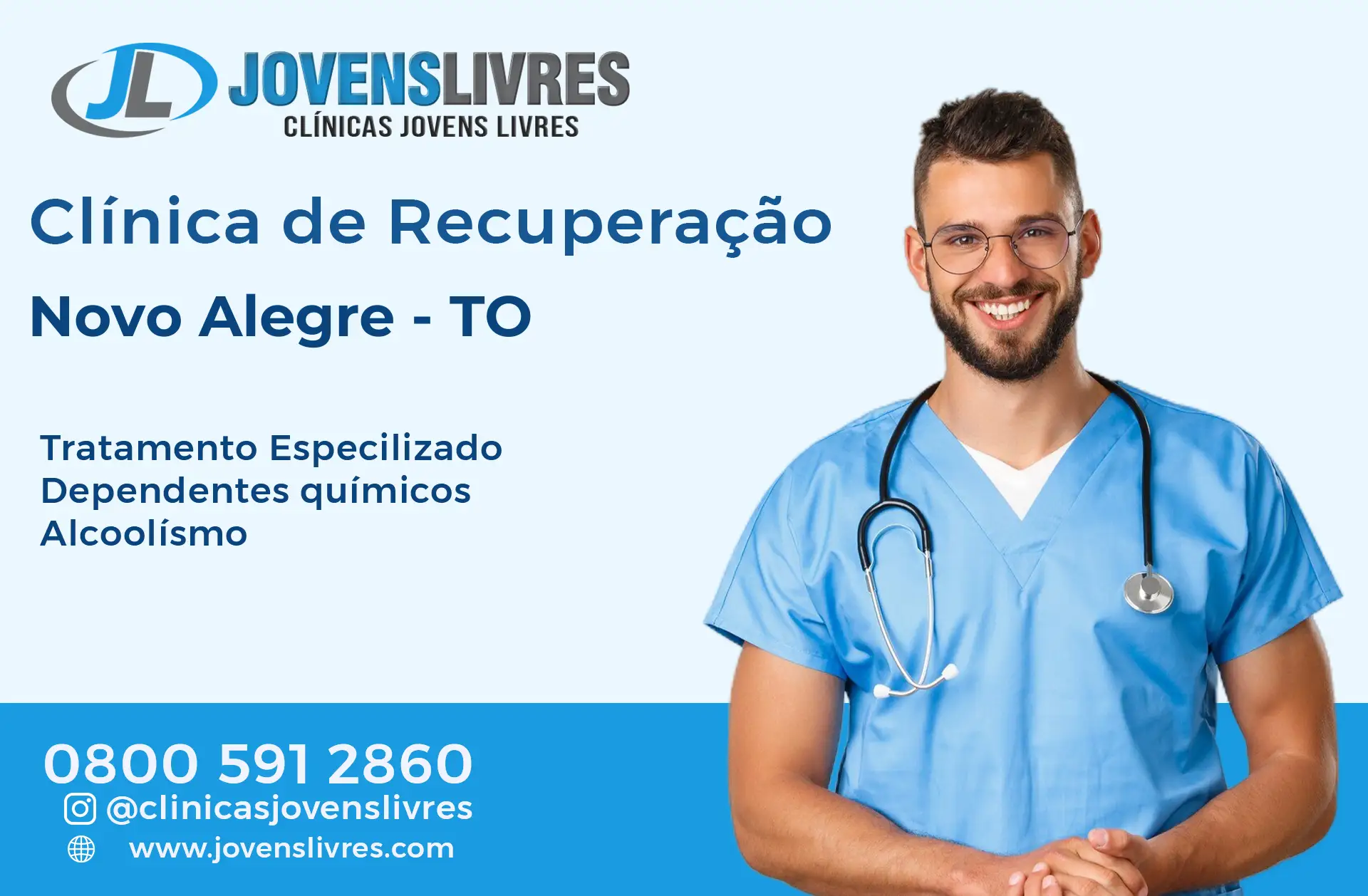 Clínica de Recuperação em Novo Alegre - TO