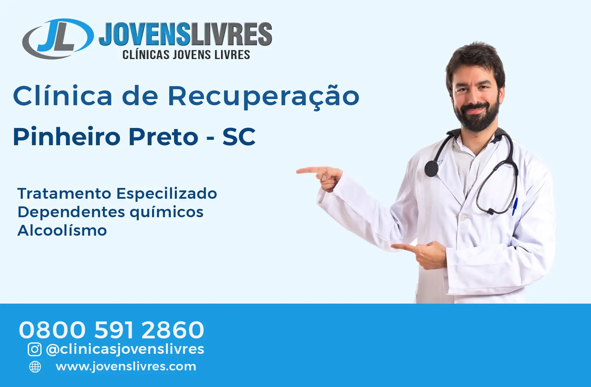 Clínica de Recuperação em Pinheiro Preto - SC