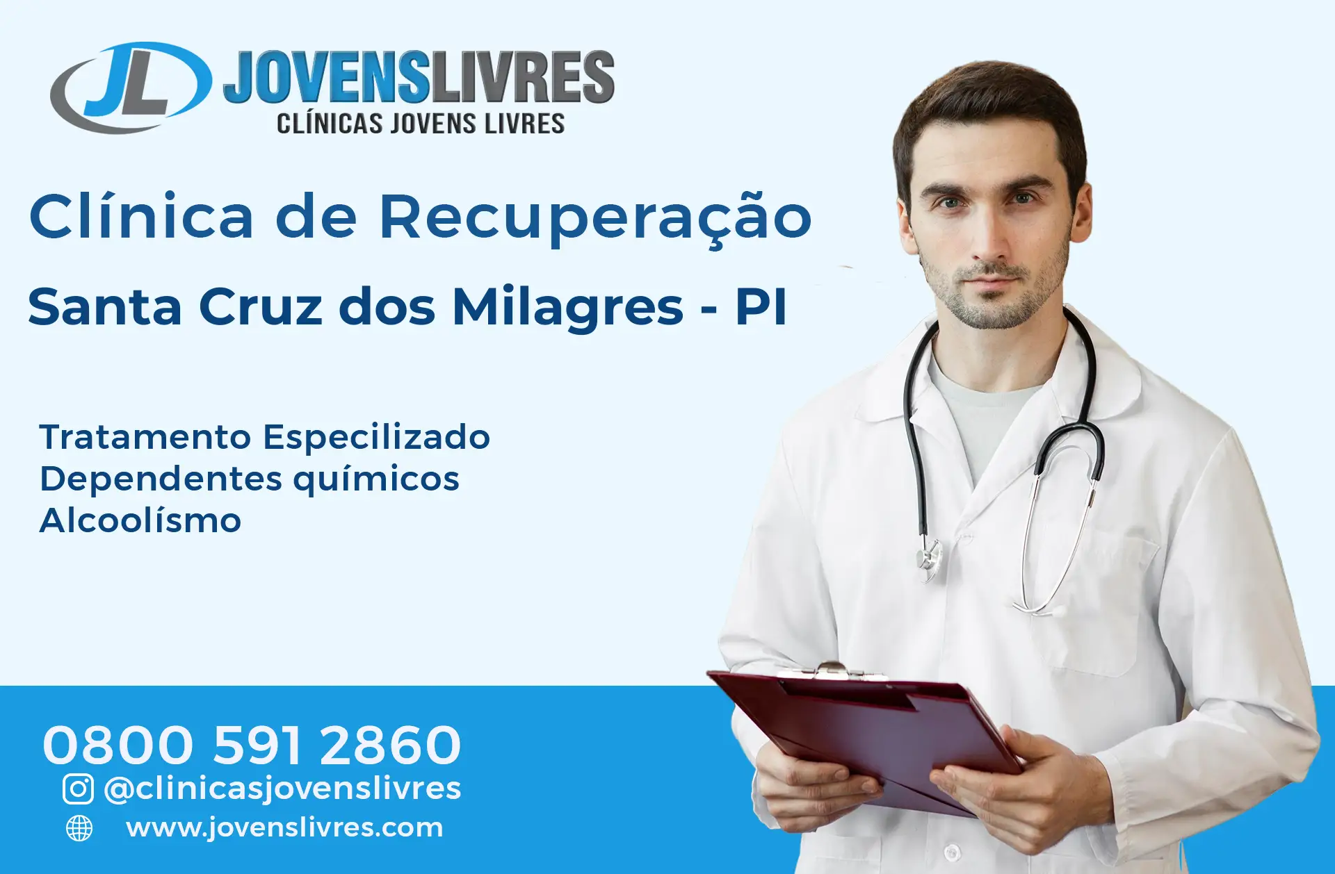 Clínica de Recuperação em Santa Cruz dos Milagres - PI