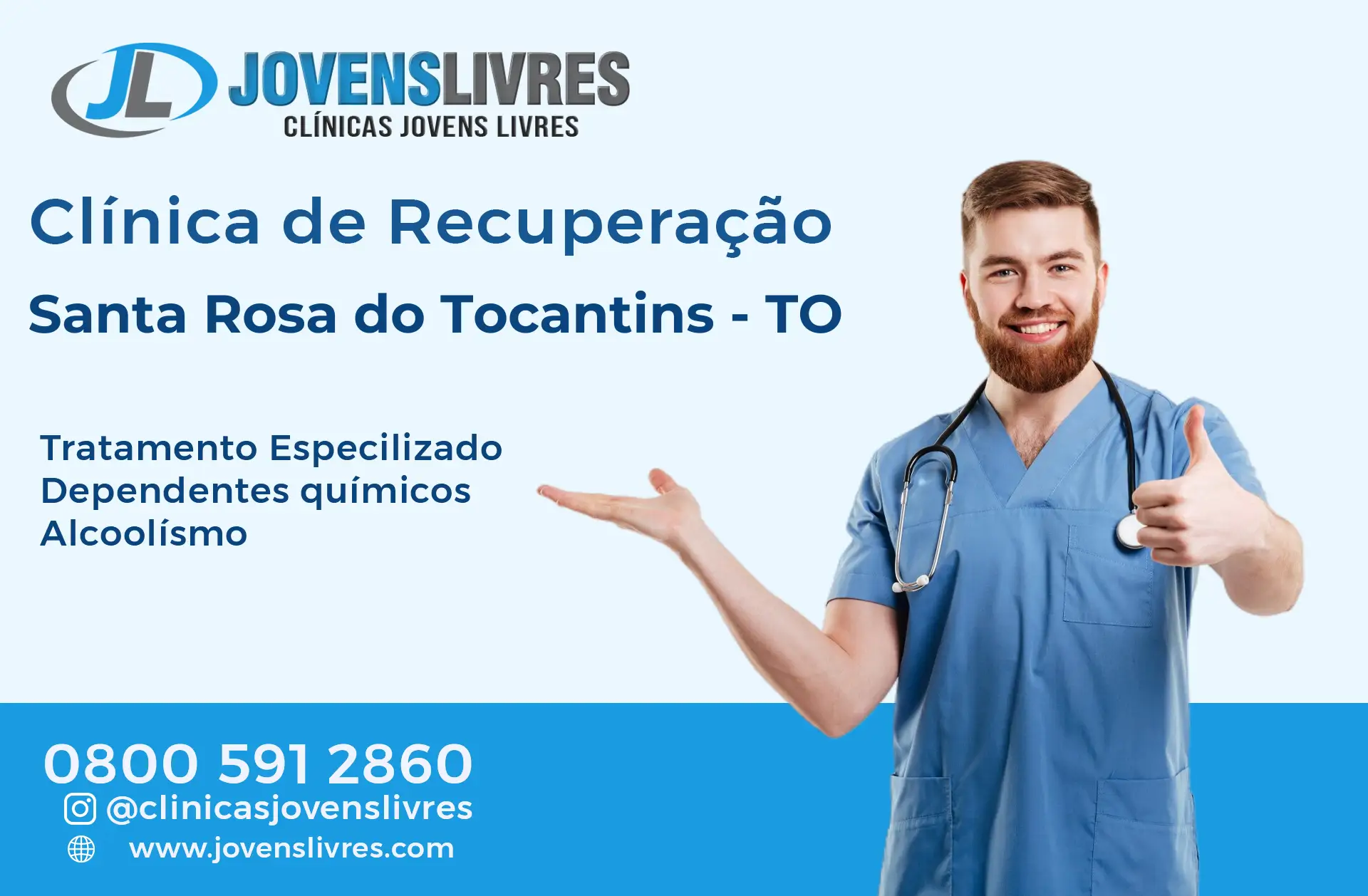 Clínica de Recuperação em Santa Rosa do Tocantins - TO