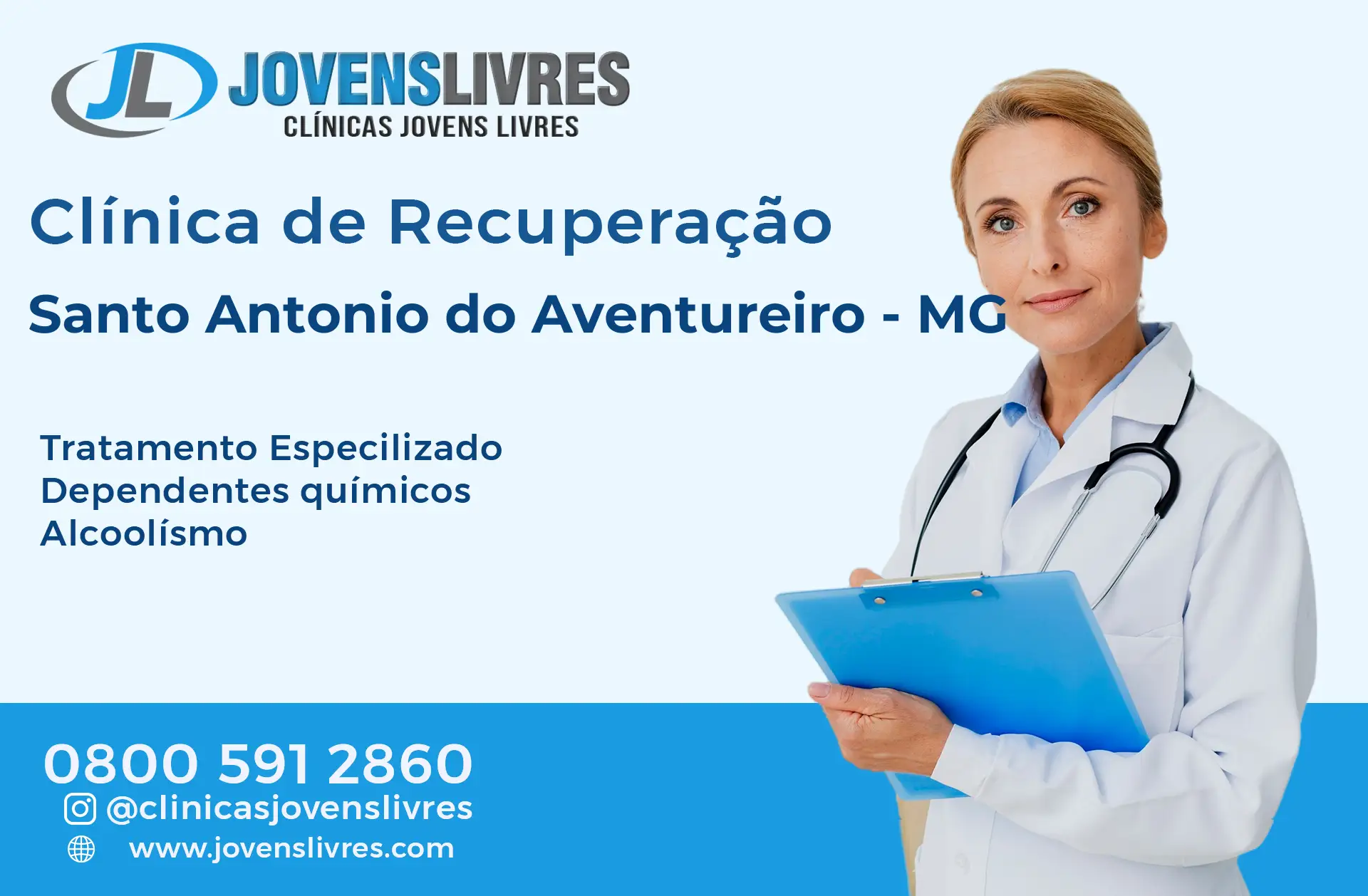 Clínica de Recuperação em Santo Antônio do Aventureiro - MG