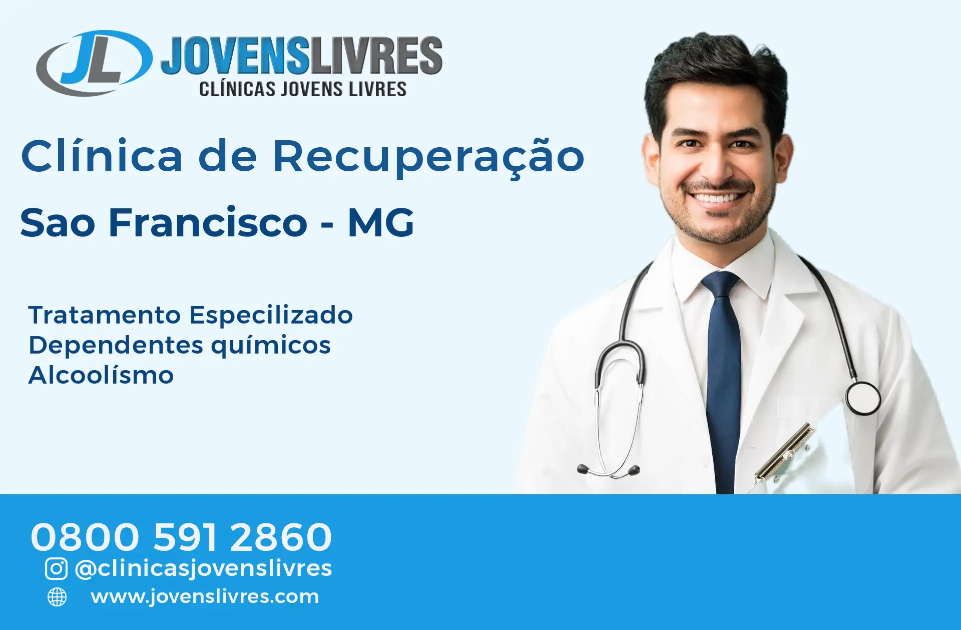 Clínica de Recuperação em São Francisco - MG