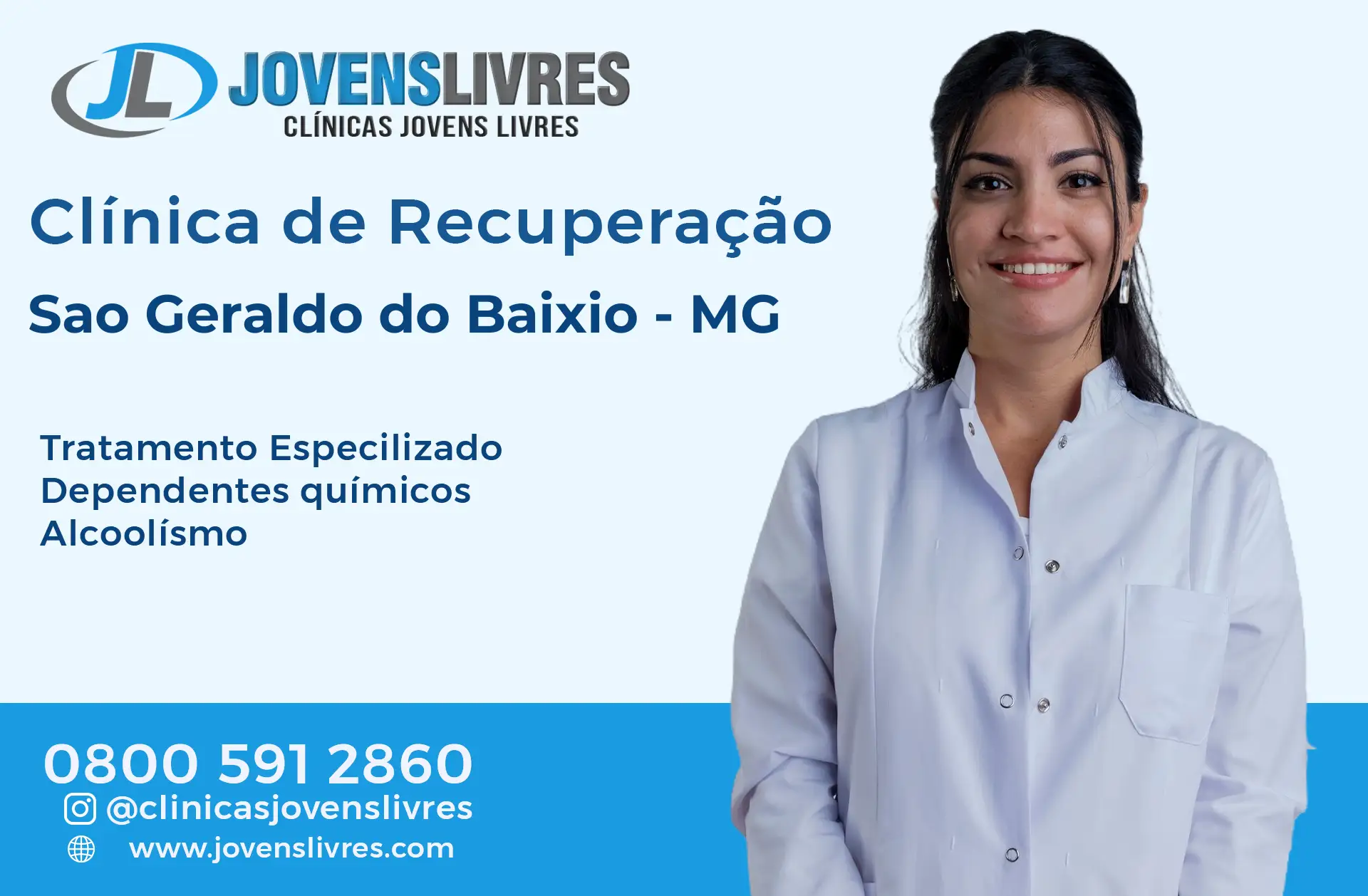 Clínica de Recuperação em São Geraldo do Baixio - MG