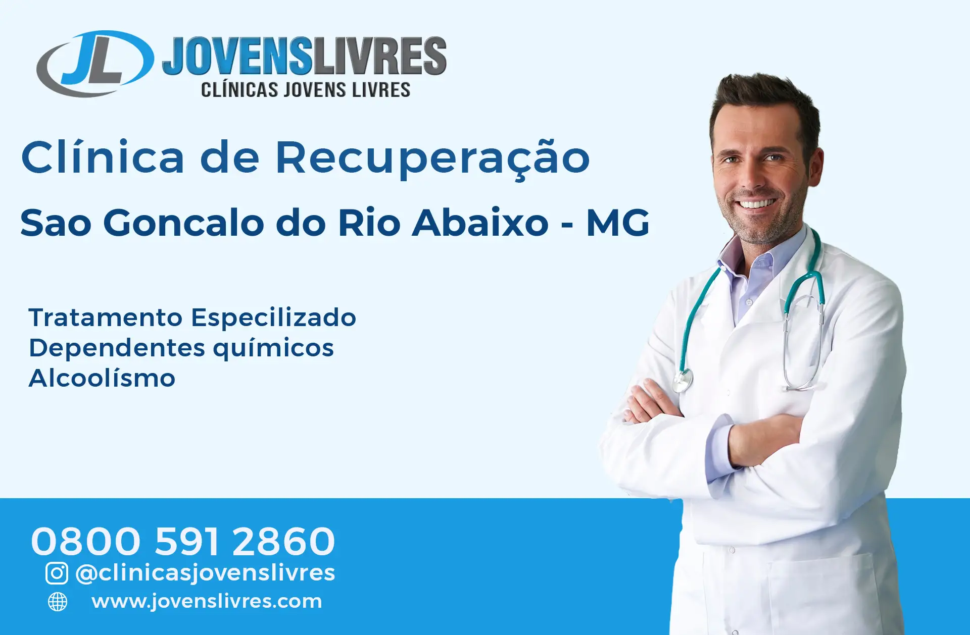 Clínica de Recuperação em São Gonçalo do Rio Abaixo - MG