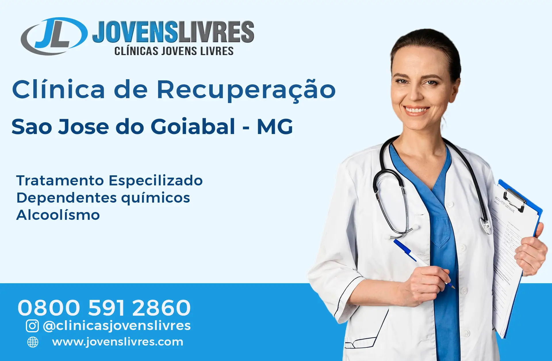 Clínica de Recuperação em São José do Goiabal - MG