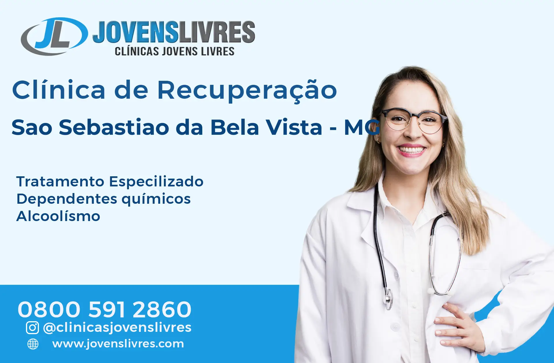 Clínica de Recuperação em São Sebastião da Bela Vista - MG