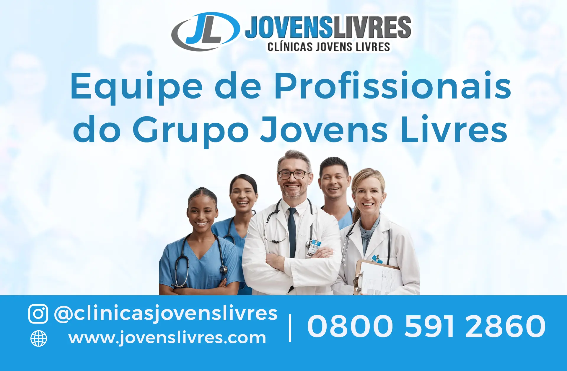 Equipe de Profissionais do Grupo Jovens Livres