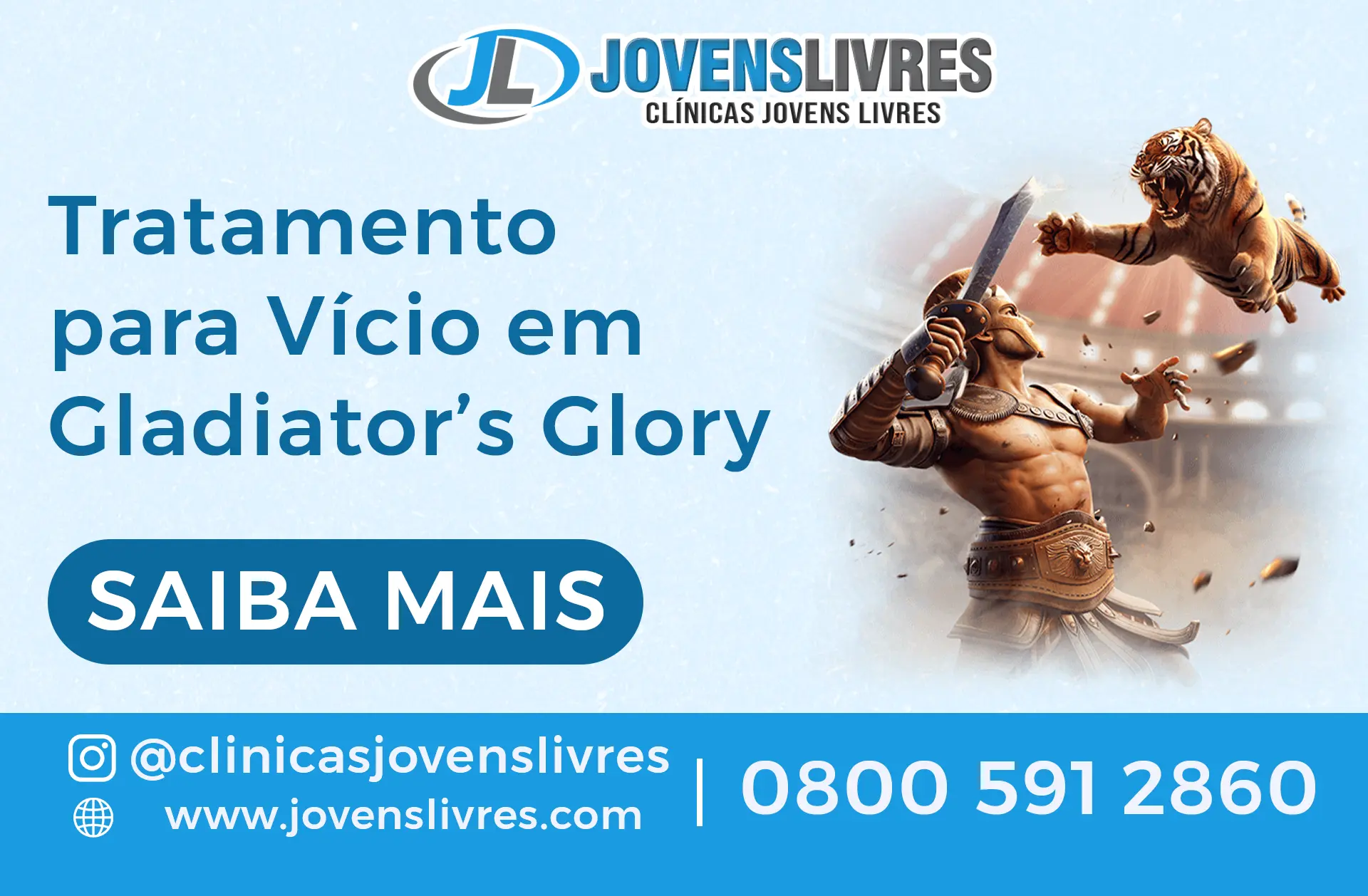 Tratamento para Vício em Gladiator’s Glory | Jovens Livres